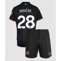 Maglia Calcio West Ham United Tomas Soucek #28 Seconda Divisa Bambino 2024-25 Manica Corta (+ pantaloncini)